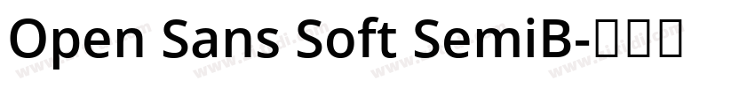 Open Sans Soft SemiB字体转换